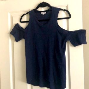 Navy cutout tee
